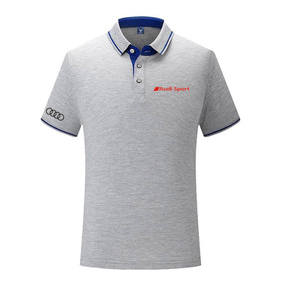 2022 Audi Sport Polo En Piqué De Coton Pima Avec Logo Audi Homme